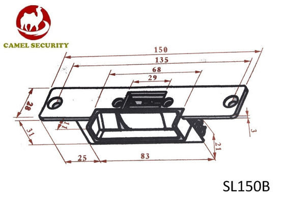 Fail Secure Electric Strike Lock Door Strike Lock With Cover In Access Control