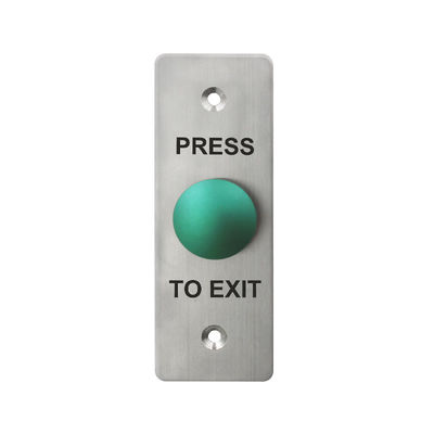 Durable 304 Stainless Steel Exit Button , Flat Mushroom Switch Push Button For Access Control
