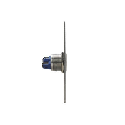 22mm Push Button Switch With European Size Faceplate 12V DC - 24V DC Power