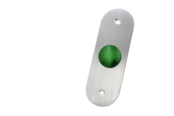 Durable 304 Stainless Steel Exit Button , Flat Mushroom Switch Push Button For Access Control