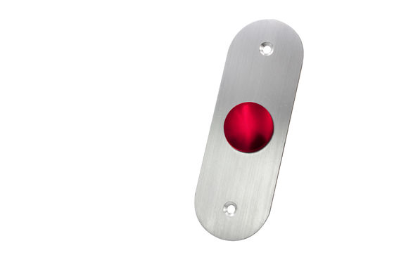 Durable 304 Stainless Steel Exit Button , Flat Mushroom Switch Push Button For Access Control