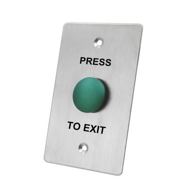 Anti - Vandal Red Or Green Door Exit Push Button Micro Switch With Fireproof Material Faceplate