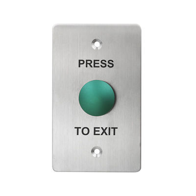 Anti - Vandal Red Or Green Door Exit Push Button Micro Switch With Fireproof Material Faceplate