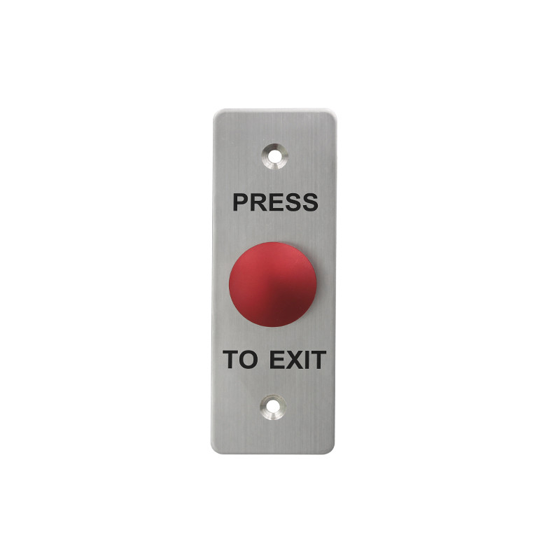 Durable 304 Stainless Steel Exit Button , Flat Mushroom Switch Push Button For Access Control