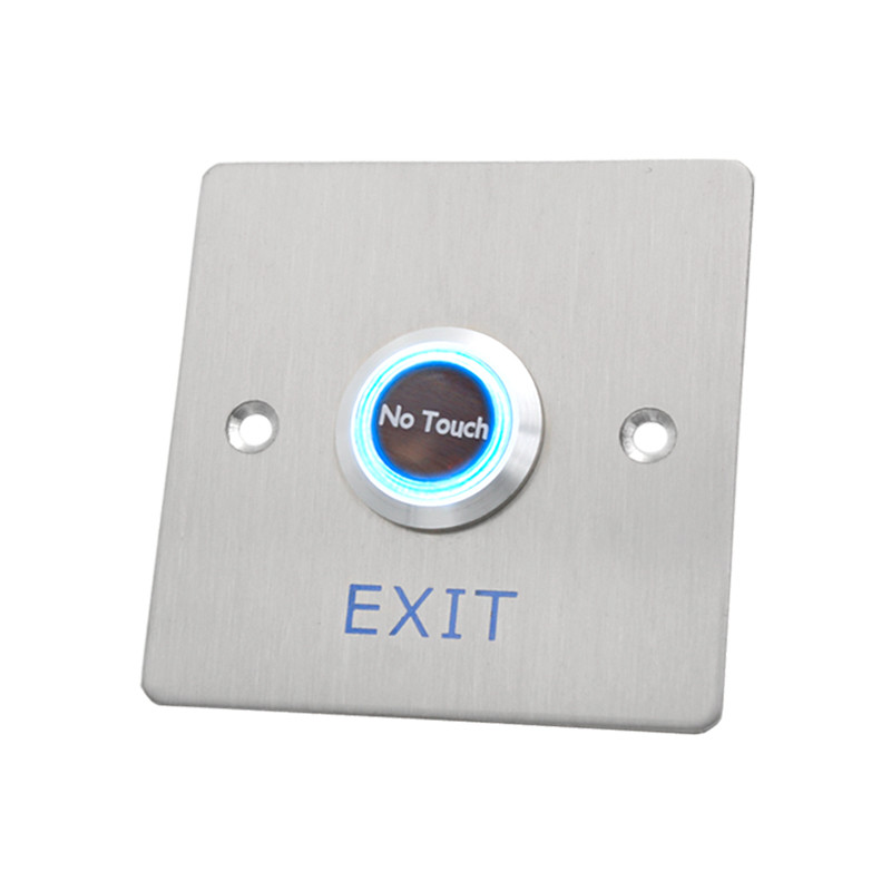 Access Control Touchless Exit Button With 304 Stainless Steel Plate